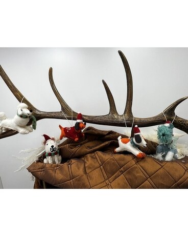Puppies Felted Woolen Ornaments Gifts