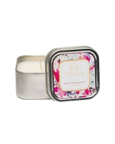 White Tea & Violet Soy Lotion Candle Jar Candle