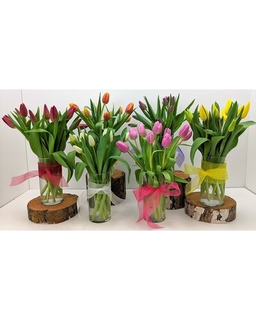 MN Grown Tulips Flower Arrangement