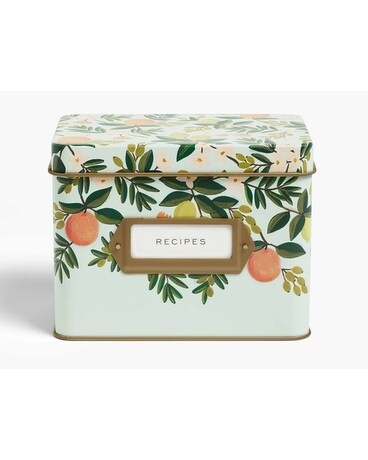 Citrus Floral Recipe Tin Gifts