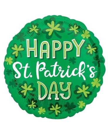 St. Patrick's Day Balloons Flower Arrangement