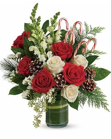 Festive Pine Flower Arrangement