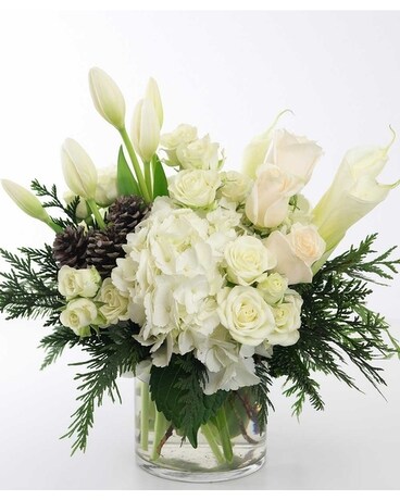 Texas White Christmas Flower Arrangement