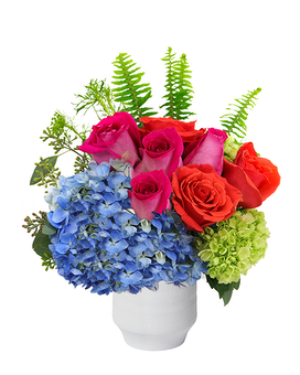 Blue Petite Flower Arrangement