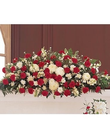 Hope and Honor Casket Spray Flower Arrangement