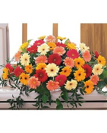 Uplifting Thoughts Casket Spray Flower Arrangement