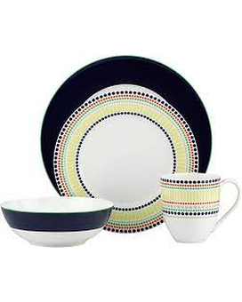 Kate Spade New York Hopscotch Drive Navy 4 Pc Set Gifts