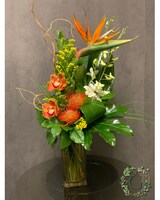 As Shown size, 32 inches height and 18 inches wide.