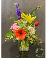 As Shown size, 17 inches height and 13 inches wide.