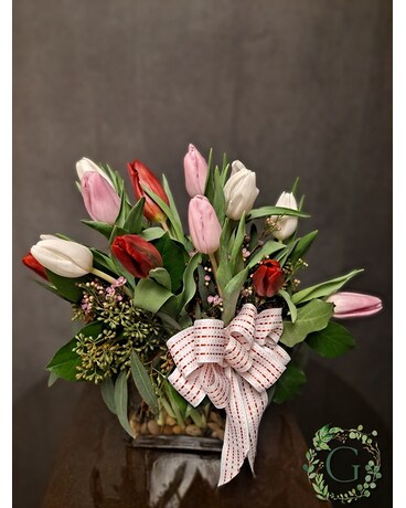Dancing thru the Tulips Flower Arrangement