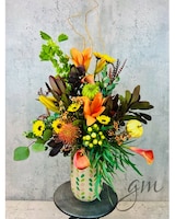 As Shown size, 25 inches height and 16 inches wide.
