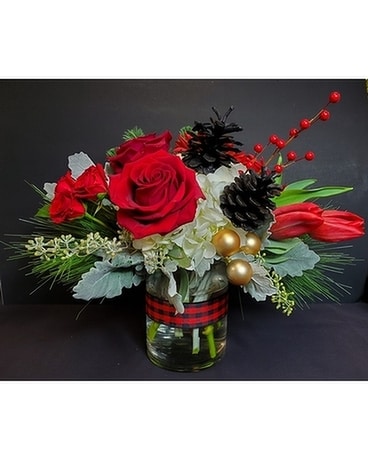 Heritage Plaid Flower Arrangement