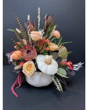 Pumpkin Spice Flower Arrangement