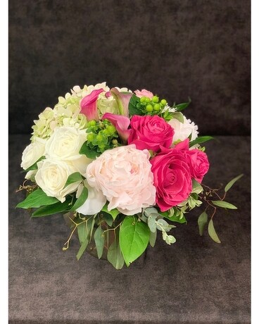 Vintage Wine Flower Arrangement