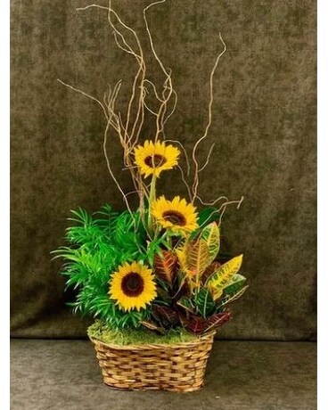 Sunset and Petals Flower Arrangement