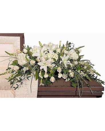 Pure Love Funeral Casket Spray Flowers
