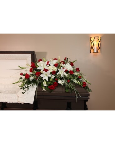 Heartfelt Tears Casket Spray Funeral Casket Spray Flowers