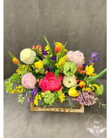 Spring Garden Flower Arrangement