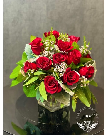 Opulent Roses 1 Dozen Flower Arrangement