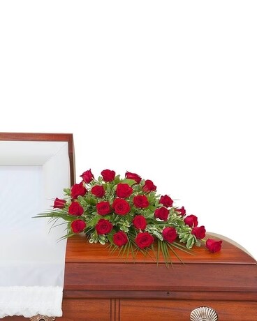 Simply Roses Standard Casket Spray Flower Arrangement