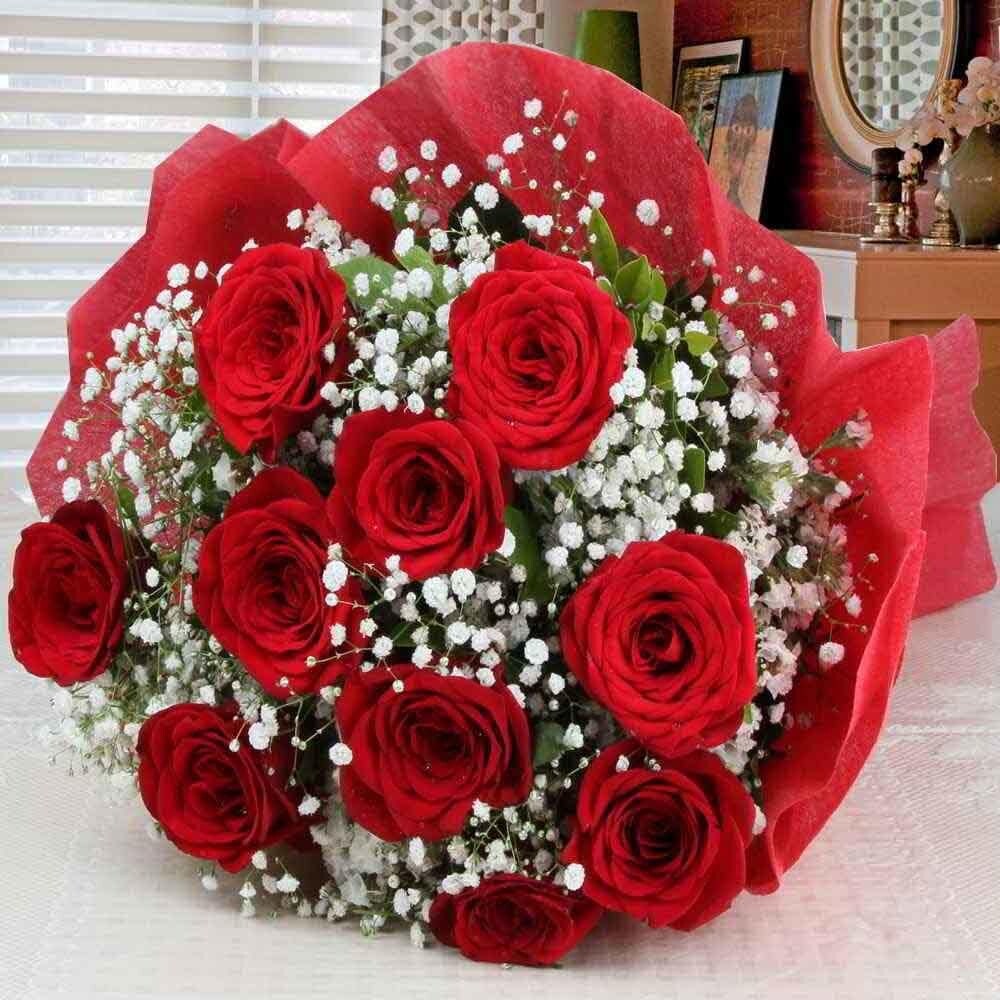 DOZEN PREMIUM RED ROSES WRAPPED BOUQUET in Mechanicville NY