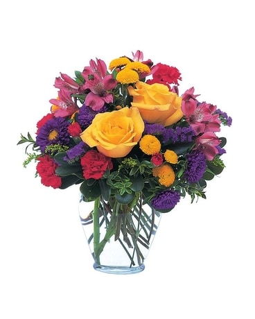 Bright & Cherry Arrangment Flower Arrangement