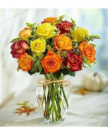 Autumn Rose Bouquet Flower Arrangement