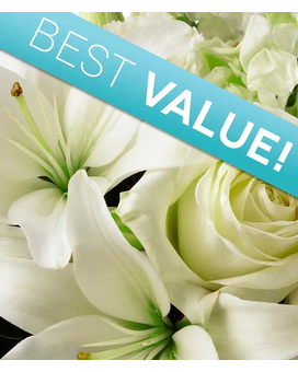 Designer's Choice White & Cream Flower Arrangement