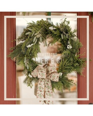 Christmas Wreath Flower Arrangement