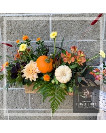 Pumpkin Patch Centrepeice Flower Arrangement