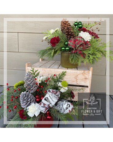 Merry and Bright Flower Arrangement