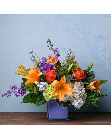 Purple Expression Flower Arrangement