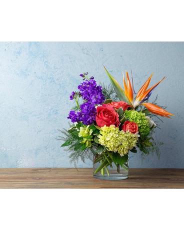 Coral Sunrise Flower Arrangement