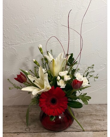 Christmas Time Flower Arrangement