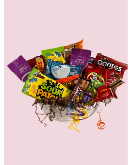 Junk Food Basket Gift Basket