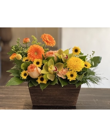 Sunset Blooms Flower Arrangement