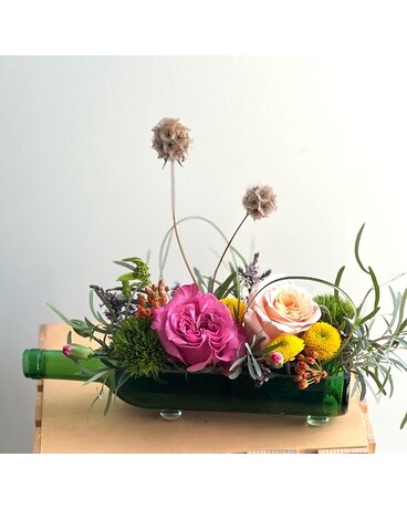 Message In A Bottle Flower Arrangement