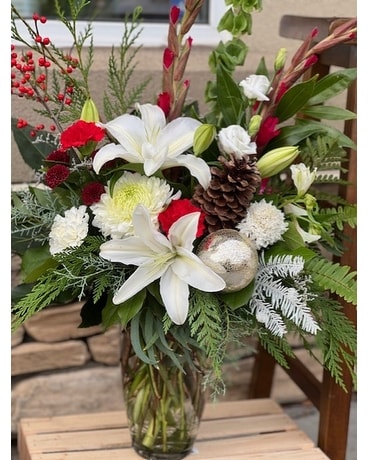 Winter Solstice Flower Arrangement