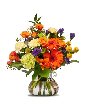 Papaya Whip Flower Arrangement