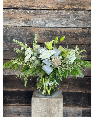 Winter Globe Flower Arrangement