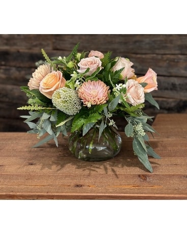 Blushing Elegance Bouquet Flower Arrangement