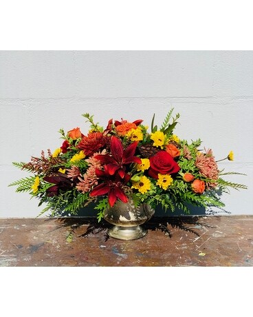 Grateful Gathering Centerpiece Flower Arrangement