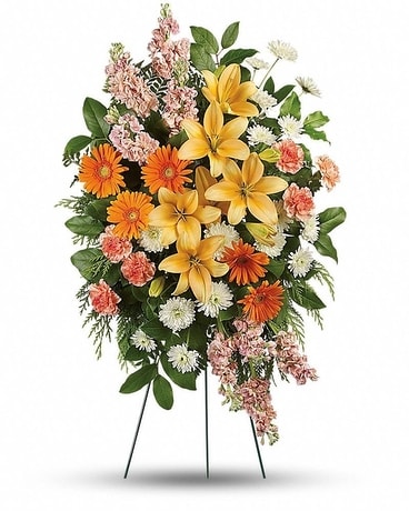 Treasured Lilies Spray Flower Arrangement