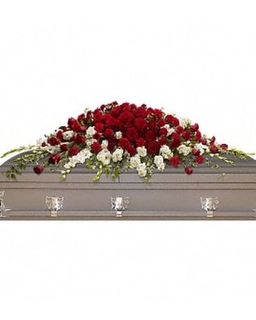 Garden of Grandeur Casket Spray Flower Arrangement