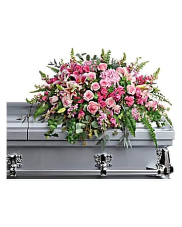 Beautiful Memories Casket Spray Flower Arrangement