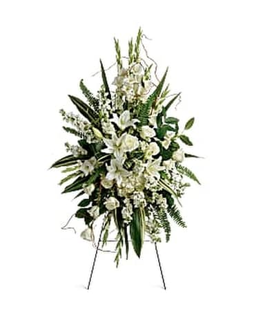 Heartfelt Sympathy Spray Flower Arrangement