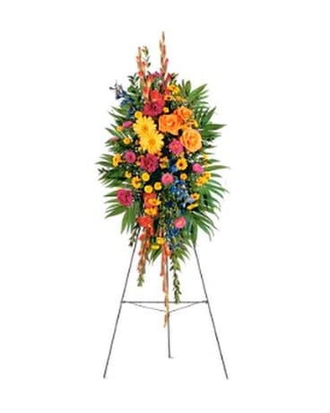 Celebration of Life Standing Spray Flower Arrangement