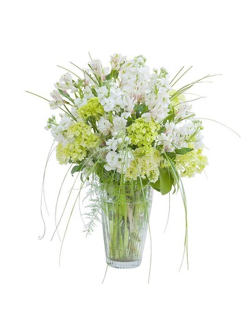 White Elegance Vase Flower Arrangement