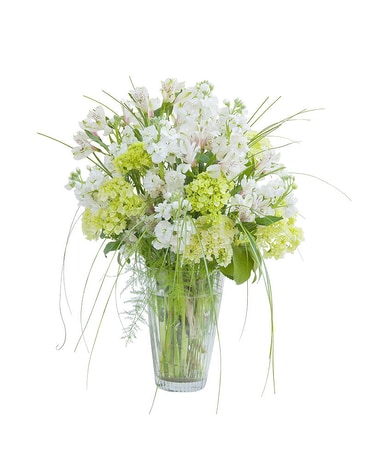 White Elegance Vase Flower Arrangement