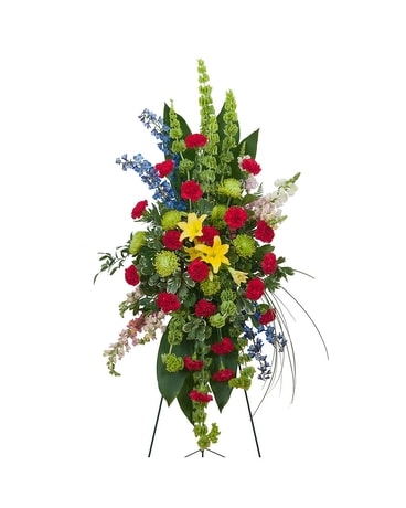 Treasured Celebration Standing Spray Flower Arrangement